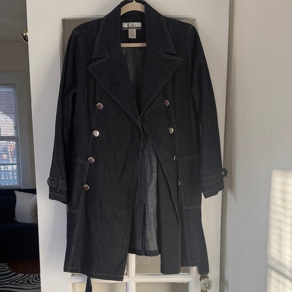 Nine & Compant Denim Trench Coat - Picture 4 of 11